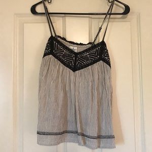 American Eagle, Small, black and white tank